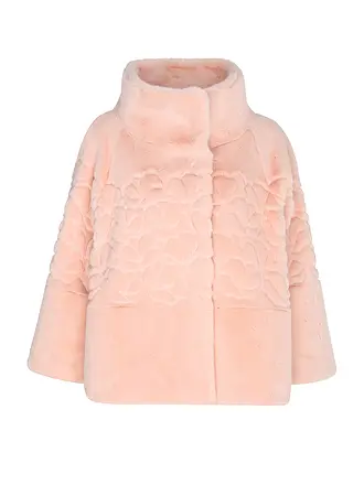 MARC CAIN | Jacke in Felloptik | rosa
